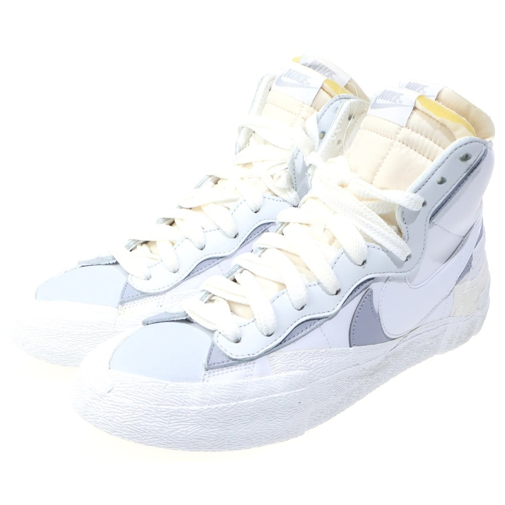 NIKE(ナイキ) ×SACAI BLAZER MID サカイ ブレーザー ミッドカットスニーカー ホワイト US9/27cm BV0072-100