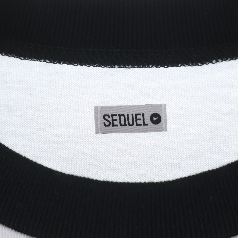 SEQUEL(シークエル) ×SANTA CRUZ RAGLAN WHITE ORIGINAL BODY COTTON サンタクルーズ フロントロゴ スクリーミングハンド ラグラン 七分袖Tシャツ SQ-25AW-SCRT-01