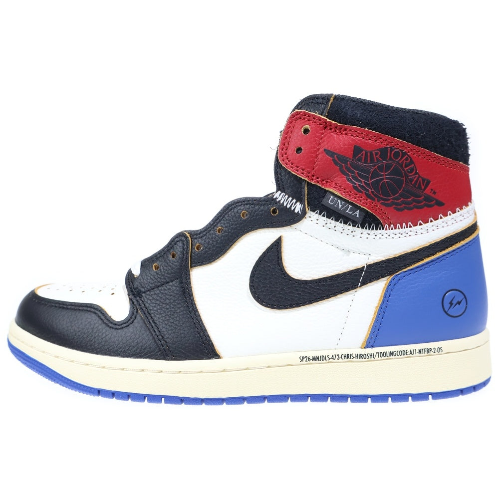 NIKE(ナイキ) ×fragment design ×UNION AIR JORDAN 1 RETRO HIGH OG SP フラグメント ユニオン エアジョーダン1 レトロ ハイカットスニーカー US9.5/27.5cm IO7847-002