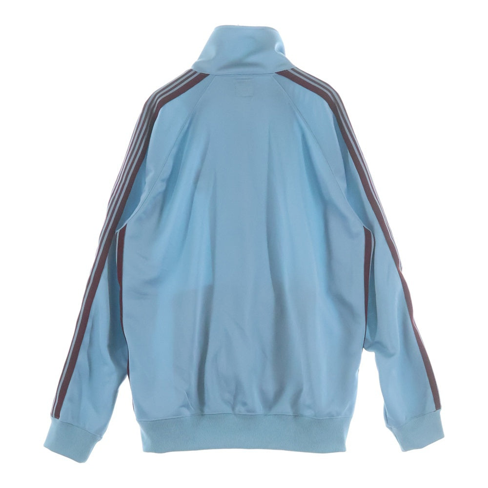 Needles(ニードルス) ×TW POLY SMOOTH TRACK JACKET トゥ ポリエステル スムース ロゴデザイン ジップアップ トラックジャケット ブルー RW1759