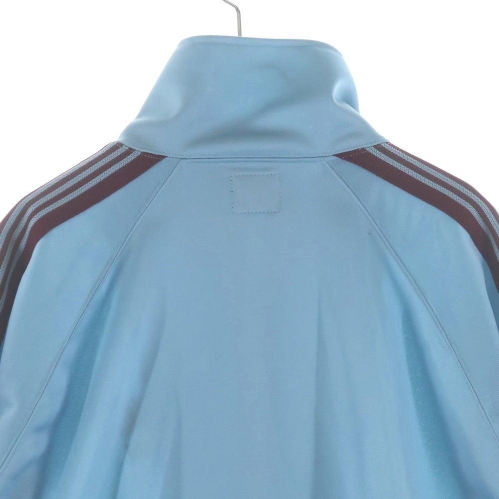 Needles(ニードルス) ×TW POLY SMOOTH TRACK JACKET トゥ ポリエステル スムース ロゴデザイン ジップアップ トラックジャケット ブルー RW1759