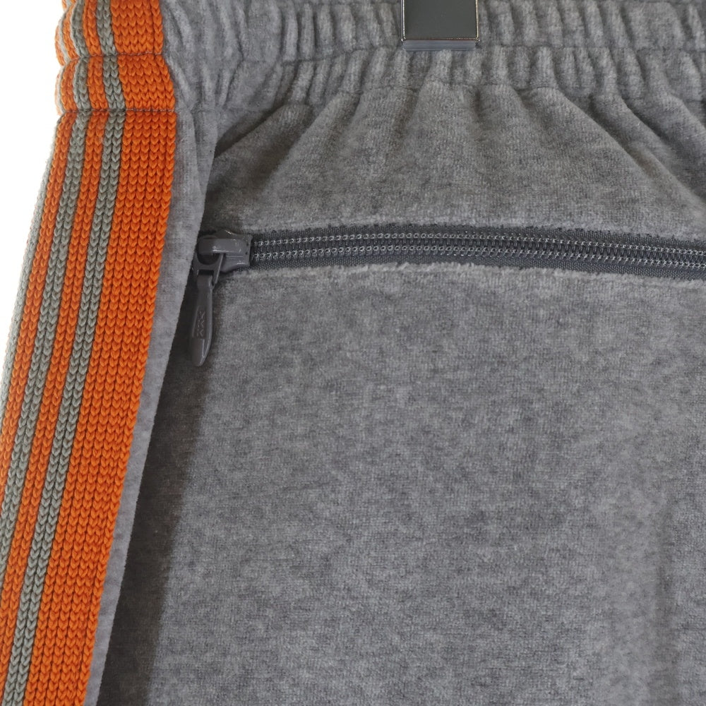 Needles(ニードルス) ×BEAMS PAPERBOY ビームス ペーパーボーイ ロゴデザイン ドローストリング トラックパンツ グレー IN351