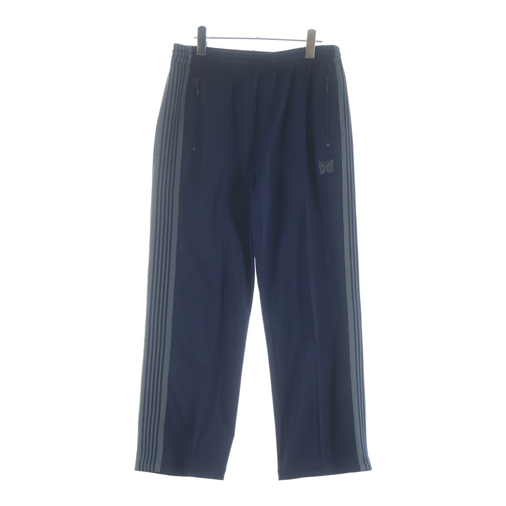 Needles(ニードルス) POLY SMOOTH TRACK PANT ポリ スムース ロゴデザイン トラックパンツ ブルー J0222