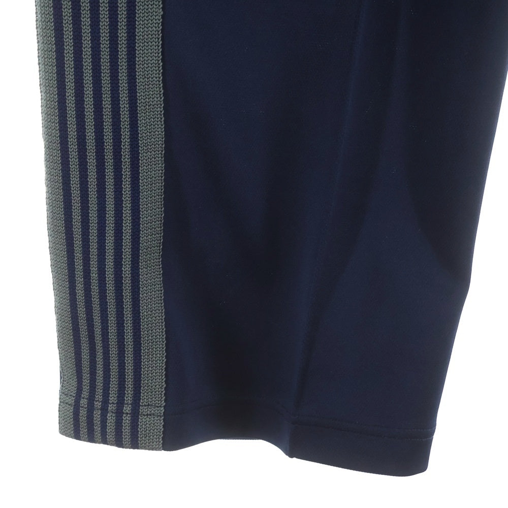 Needles(ニードルス) POLY SMOOTH TRACK PANT ポリ スムース ロゴデザイン トラックパンツ ブルー J0222