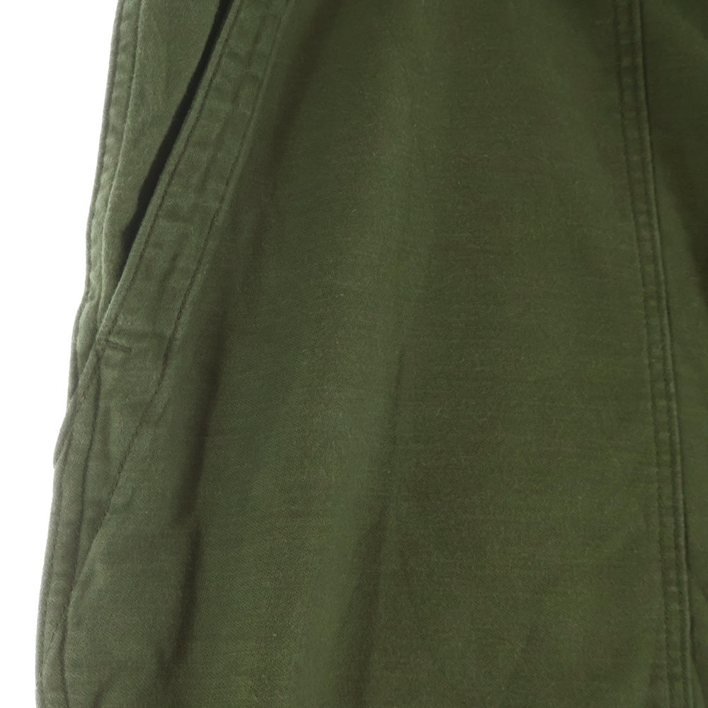 Needles(ニードルス) ×HIDDEN NY ファティーグ ドローコード ジップフライ ベイカーパンツ グリーン KP971