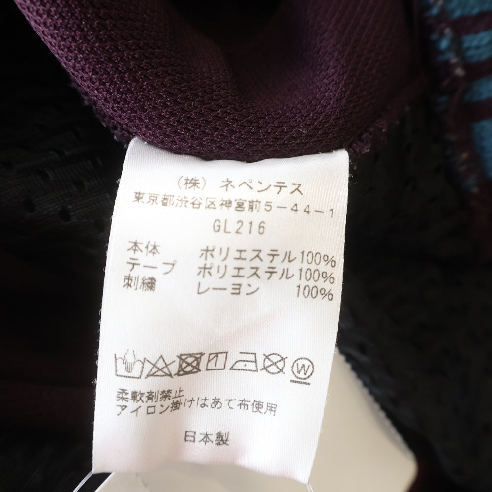 Needles(ニードルス) 20SS POLY SMOOTH TRACK PANT ポリ スムース ロゴデザイン トラックパンツ レッド GL216