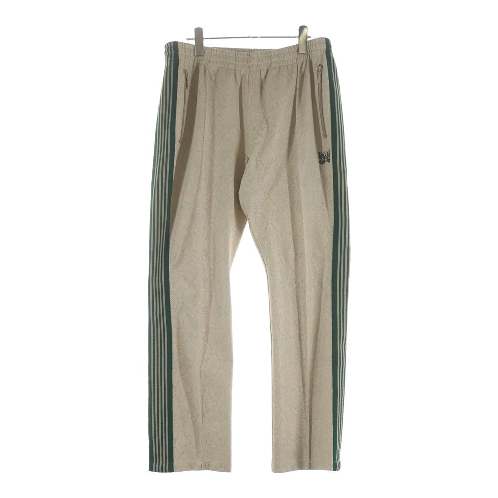 Needles(ニードルス) NARROW TRACK PANT SYNTHETIC LEATHER ナロー シンセティックレザー トラックパンツ ベージュ GL223