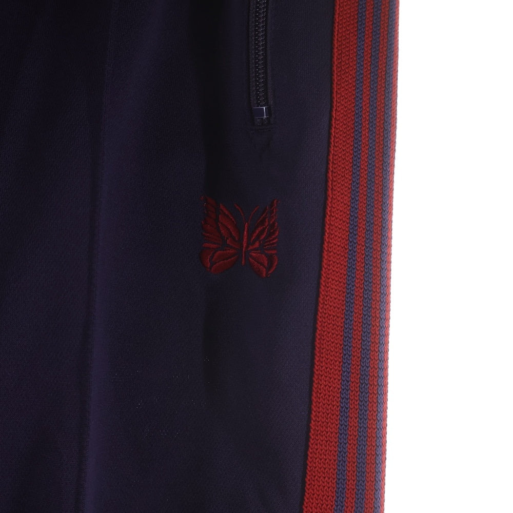 Needles(ニードルス) 22AW POLY SMOOTH TRACK PANT ポリ スムース ロゴデザイン トラックパンツ パープル LQ229