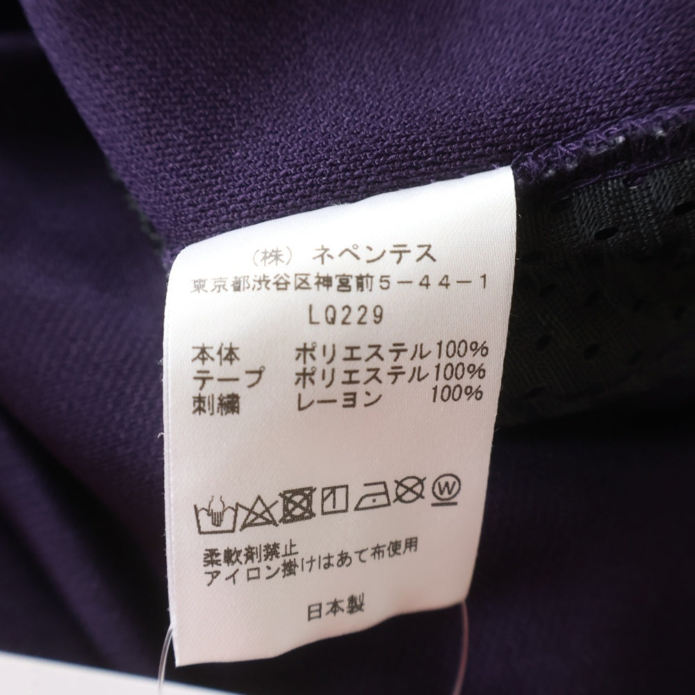 Needles(ニードルス) 22AW POLY SMOOTH TRACK PANT ポリ スムース ロゴデザイン トラックパンツ パープル LQ229
