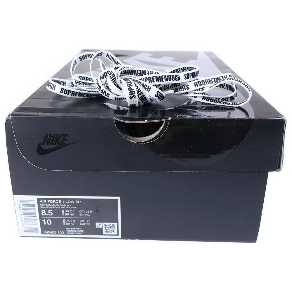 NIKE(ナイキ) ×Supreme ×GOODENOUGH AIR FORCE 1 LOW シュプリーム/グッドイナフ エアフォース1 ローカットスニーカー ホワイト US8.5/26.5cm IM3483-100