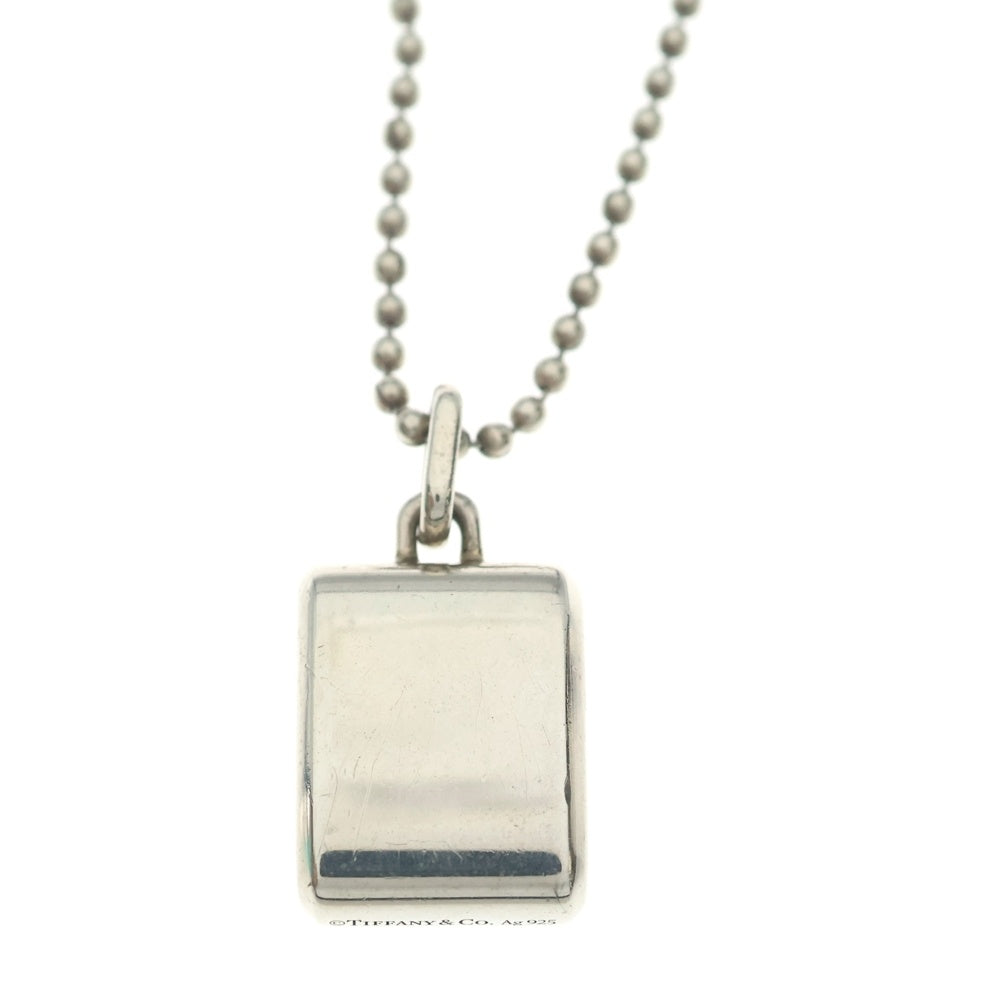 TIFFANY & Co.(ティファニー) MAKERS メイカーズ スクエア ボールチェーンネックレス シルバー