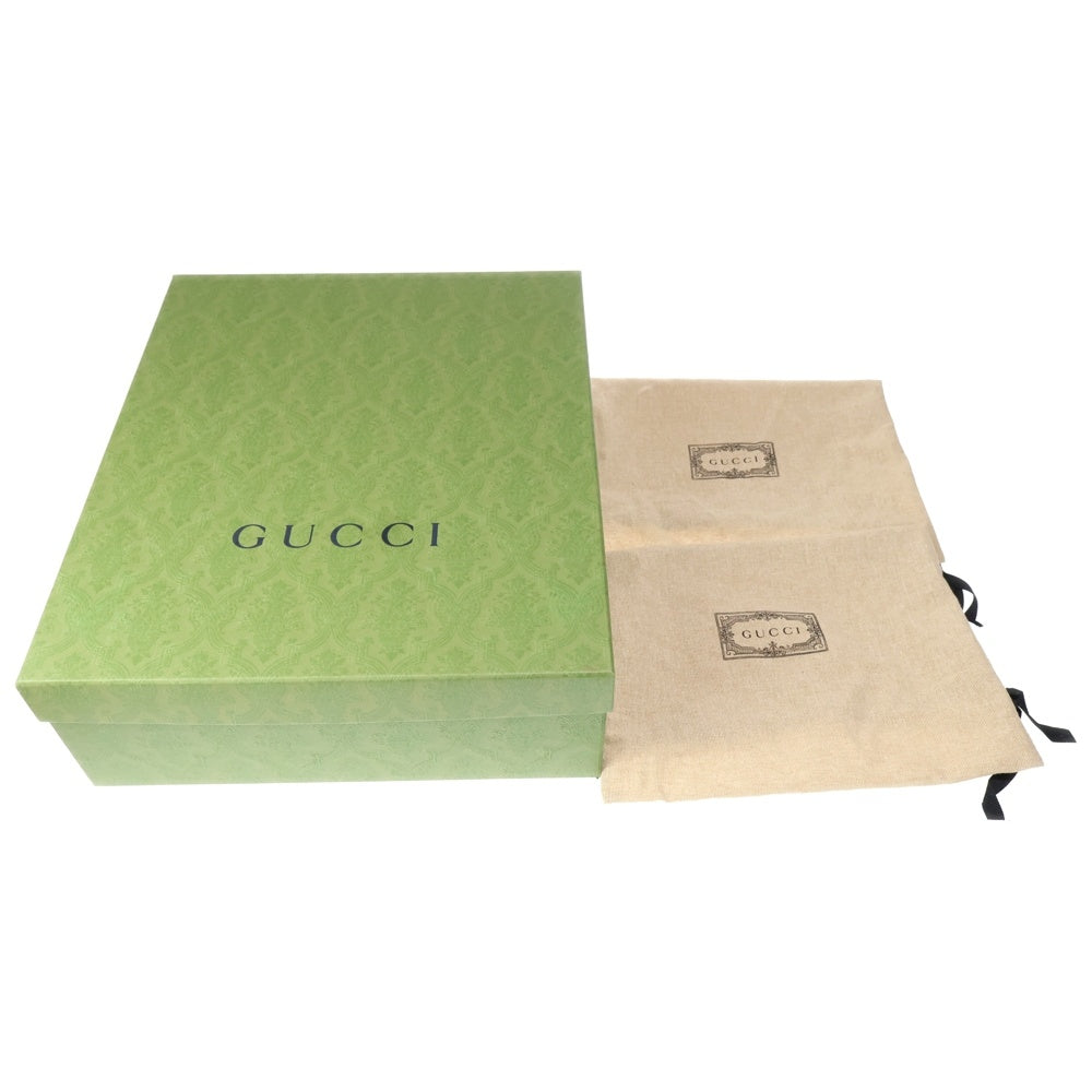 GUCCI(グッチ) GGキャンバス レザー シャークソール サイドゴアブーツ 739777