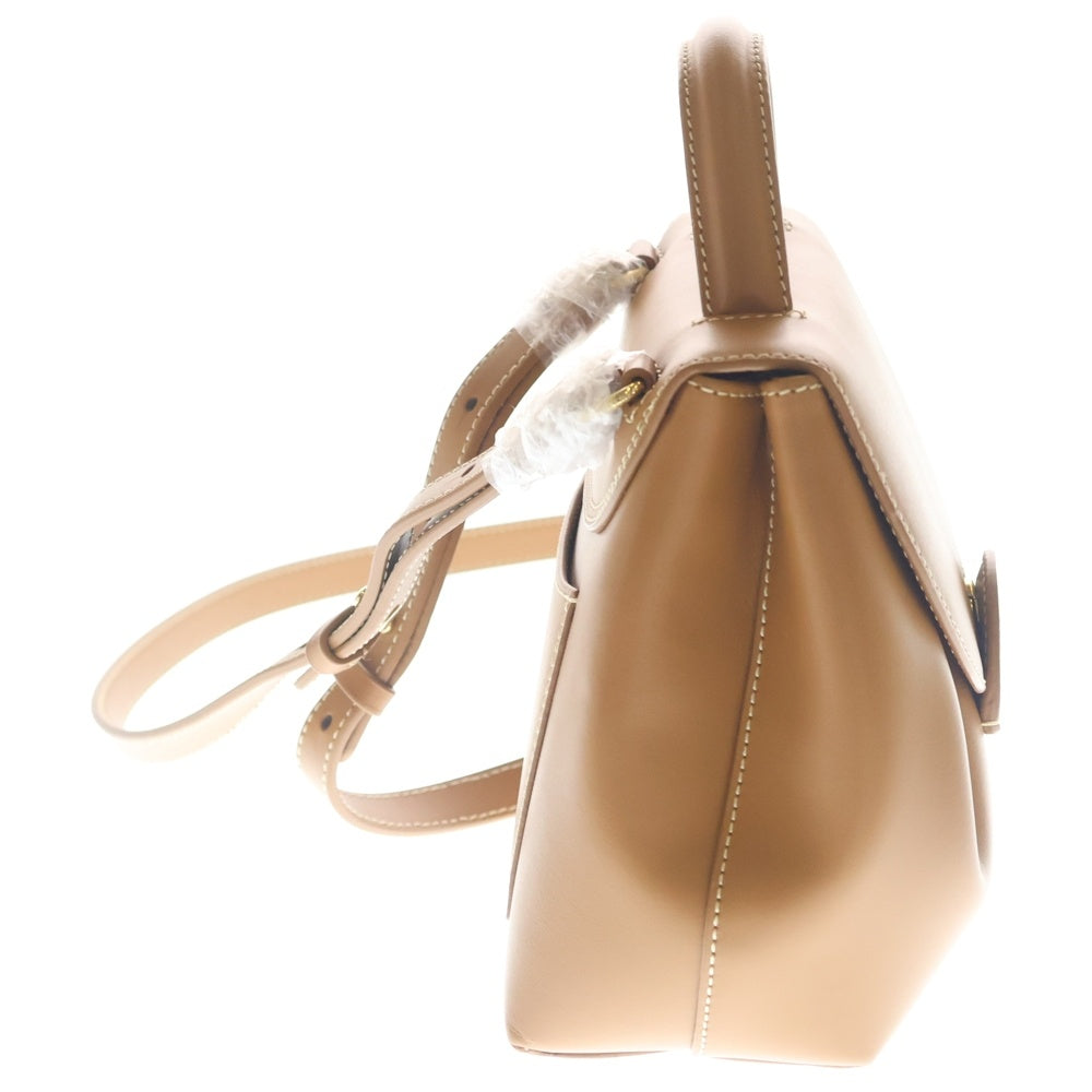 Polene(ポレーヌ) Numero Un Nano レザー 2WAY ハンド ショルダーバッグ ブラウン レディース
