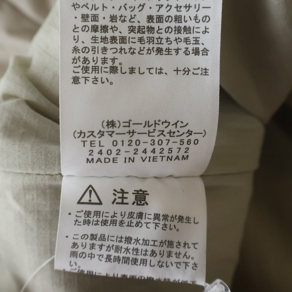 THE NORTH FACE(ザノースフェイス) MEADOW WARM VEST メドウウォーム ロゴエンブロイダリー パファーベスト ホワイト NY82330