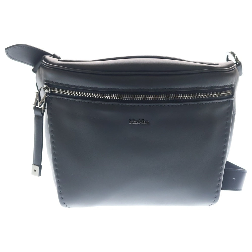 Max Mara(マックスマーラ) ARCHETIPO アルケティポ レザー ショルダーバッグ ブラック レディース