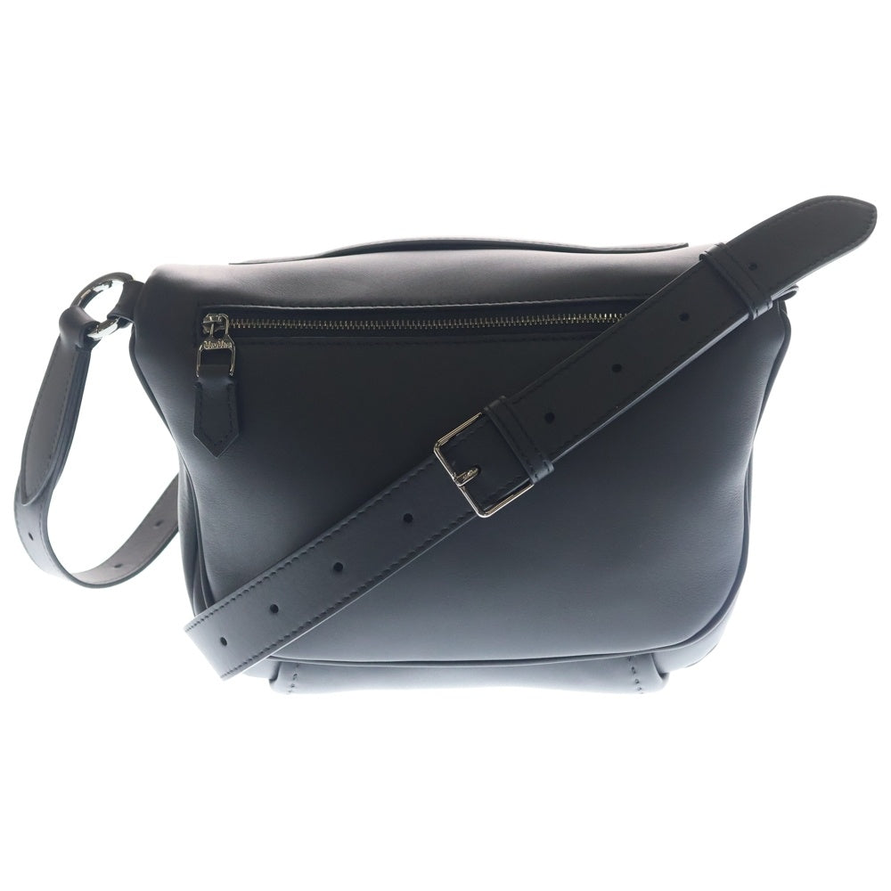 Max Mara(マックスマーラ) ARCHETIPO アルケティポ レザー ショルダーバッグ ブラック レディース