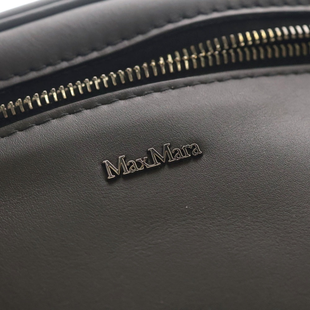 Max Mara(マックスマーラ) ARCHETIPO アルケティポ レザー ショルダーバッグ ブラック レディース