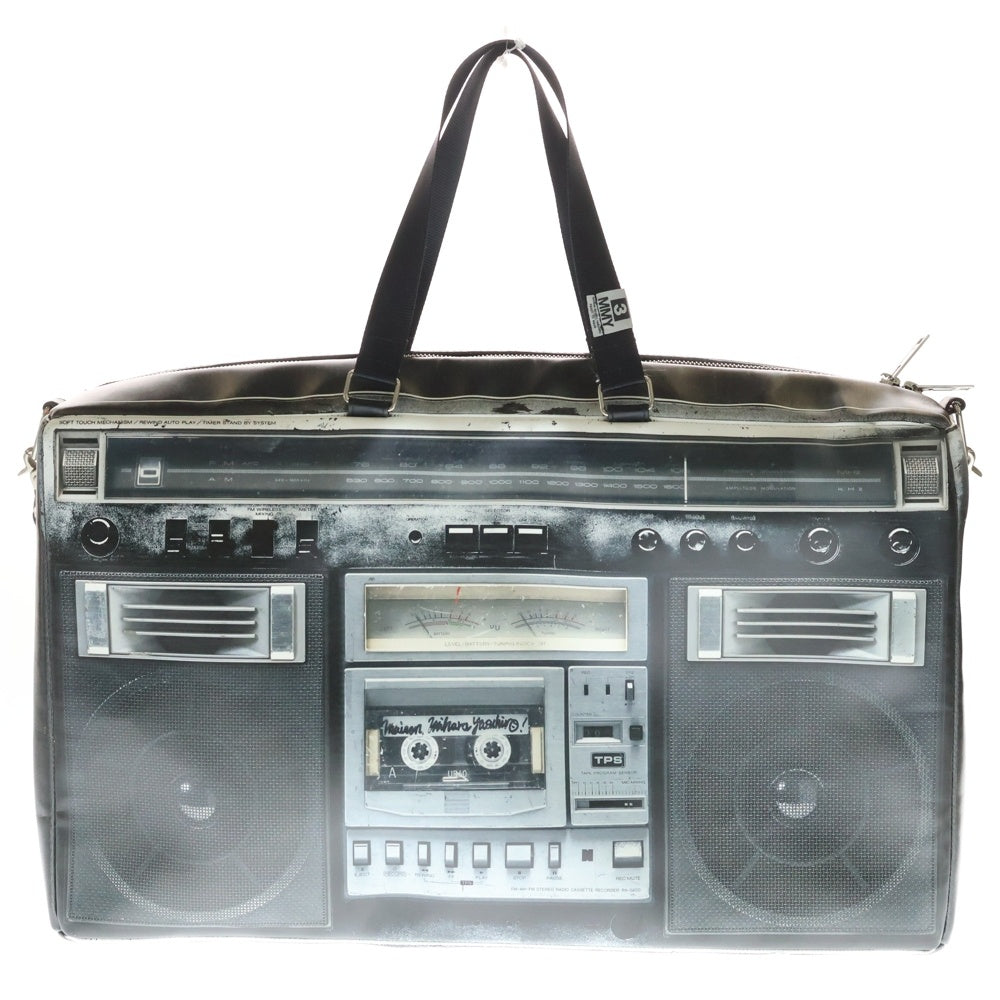 MAISON MIHARAYASUHIRO(メゾンミハラヤスヒロ) 24SS Boombox Shoulder Bag ブームボックス ラジカセプリント ショルダーバッグ ブラック C12BG501