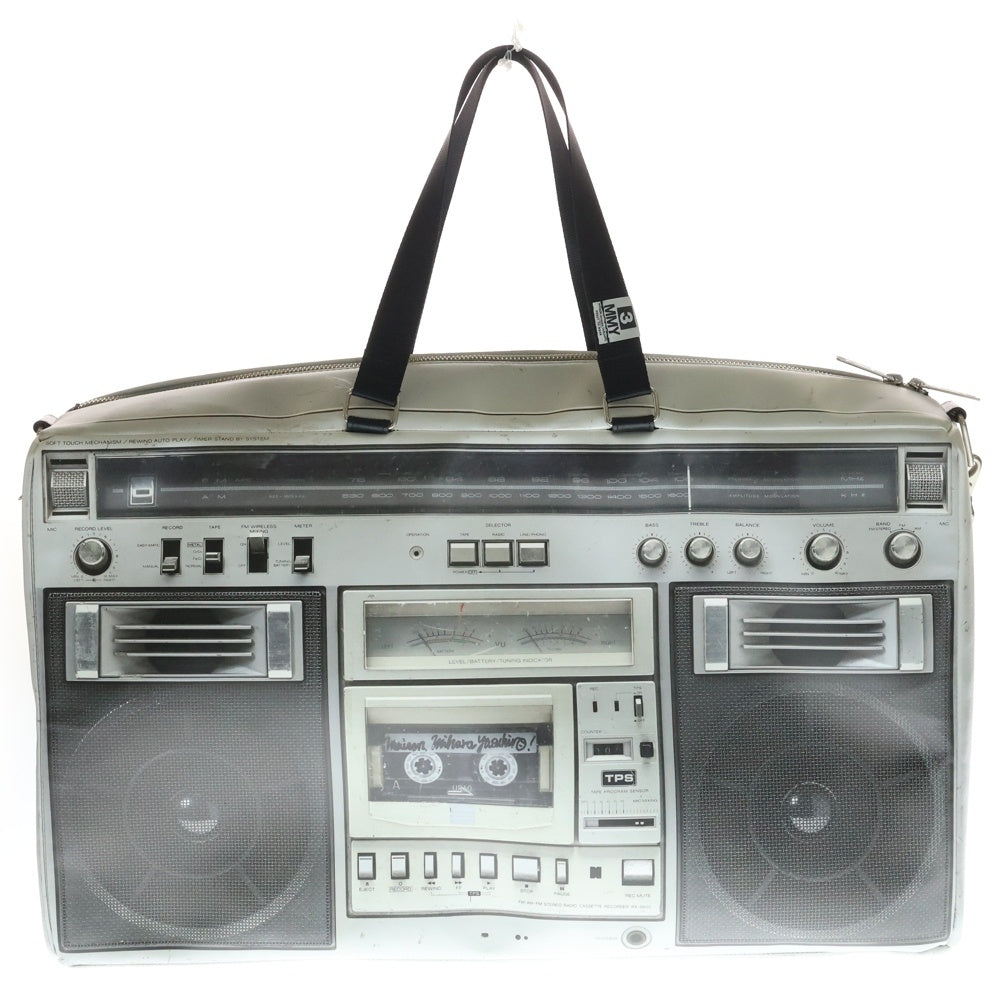 MAISON MIHARAYASUHIRO(メゾンミハラヤスヒロ) 24SS Boombox Shoulder Bag ブームボックス ラジカセプリント ショルダーバッグ グレー C12BG501