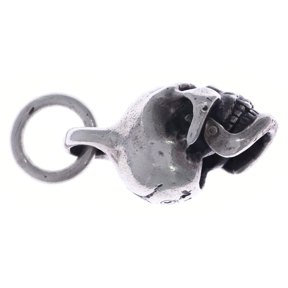Leathers and Treasures(レザーズアンドトレジャーズ) SKULL アイストーン スカルモチーフ ネックレストップ シルバー