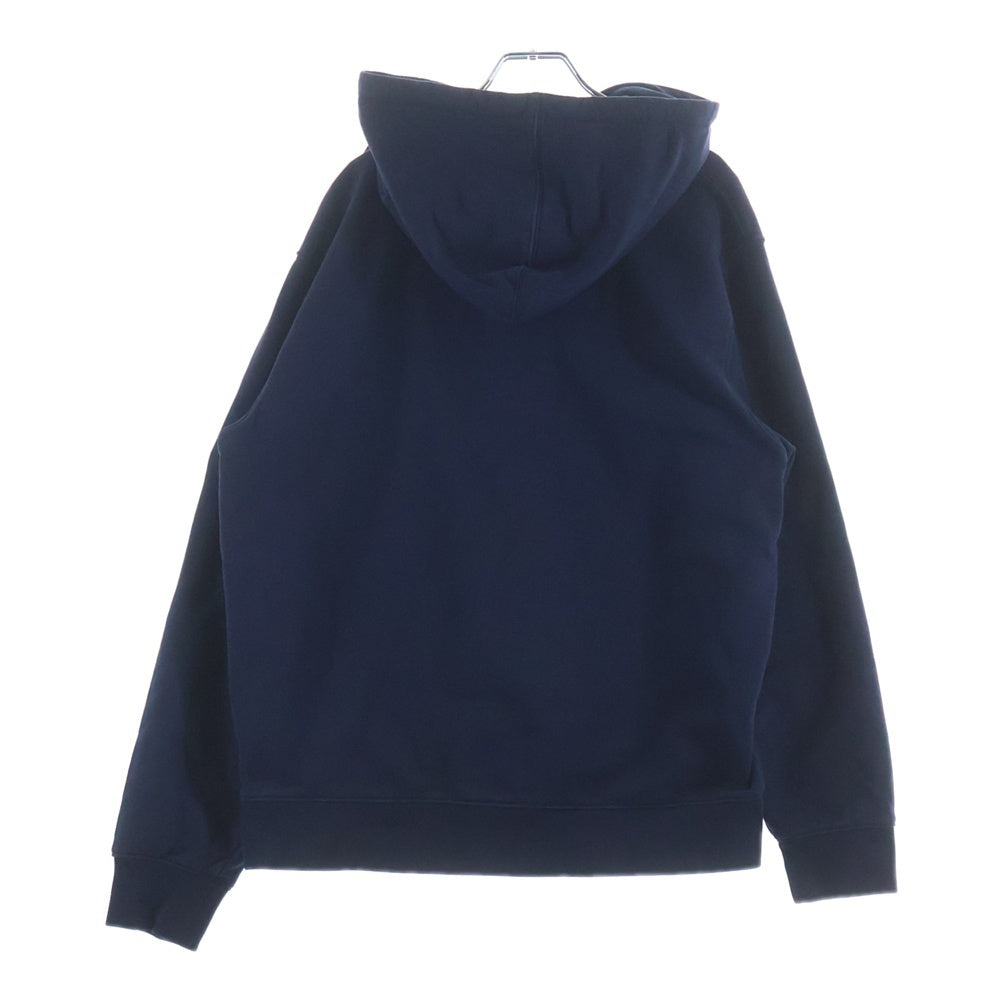 SUPREME(シュプリーム) 19AW ×LACOSTE LIVE Logo Panel Hooded Sweatshirt ラコステ ライブ ロゴパネル スウェット プルオーバーパーカー ネイビー SH1861