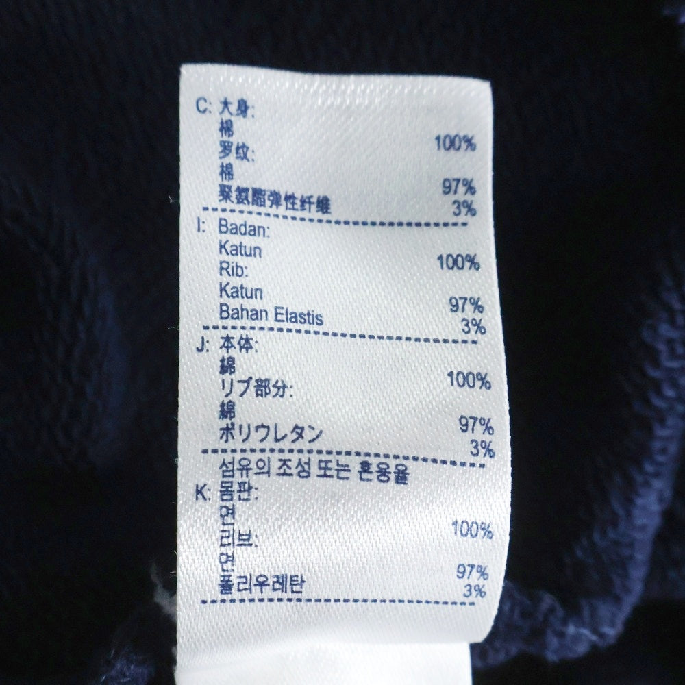 SUPREME(シュプリーム) 19AW ×LACOSTE LIVE Logo Panel Hooded Sweatshirt ラコステ ライブ ロゴパネル スウェット プルオーバーパーカー ネイビー SH1861