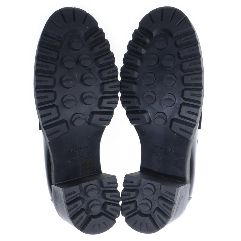 Sergio Rossi(セルジオロッシ) SR JOAN ブラッシュドレザー ヒールローファー レディース ブラック B00101