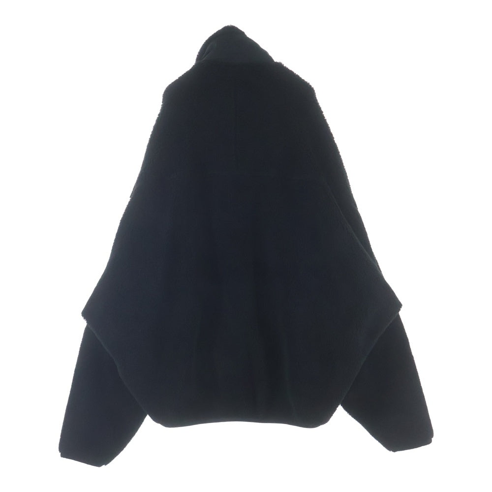 MAISON MIHARAYASUHIRO(メゾンミハラヤスヒロ) 24AW huge boa blouson ジップアップ ヒュージボアブルゾン ボアジャケット ブラック A13BL591