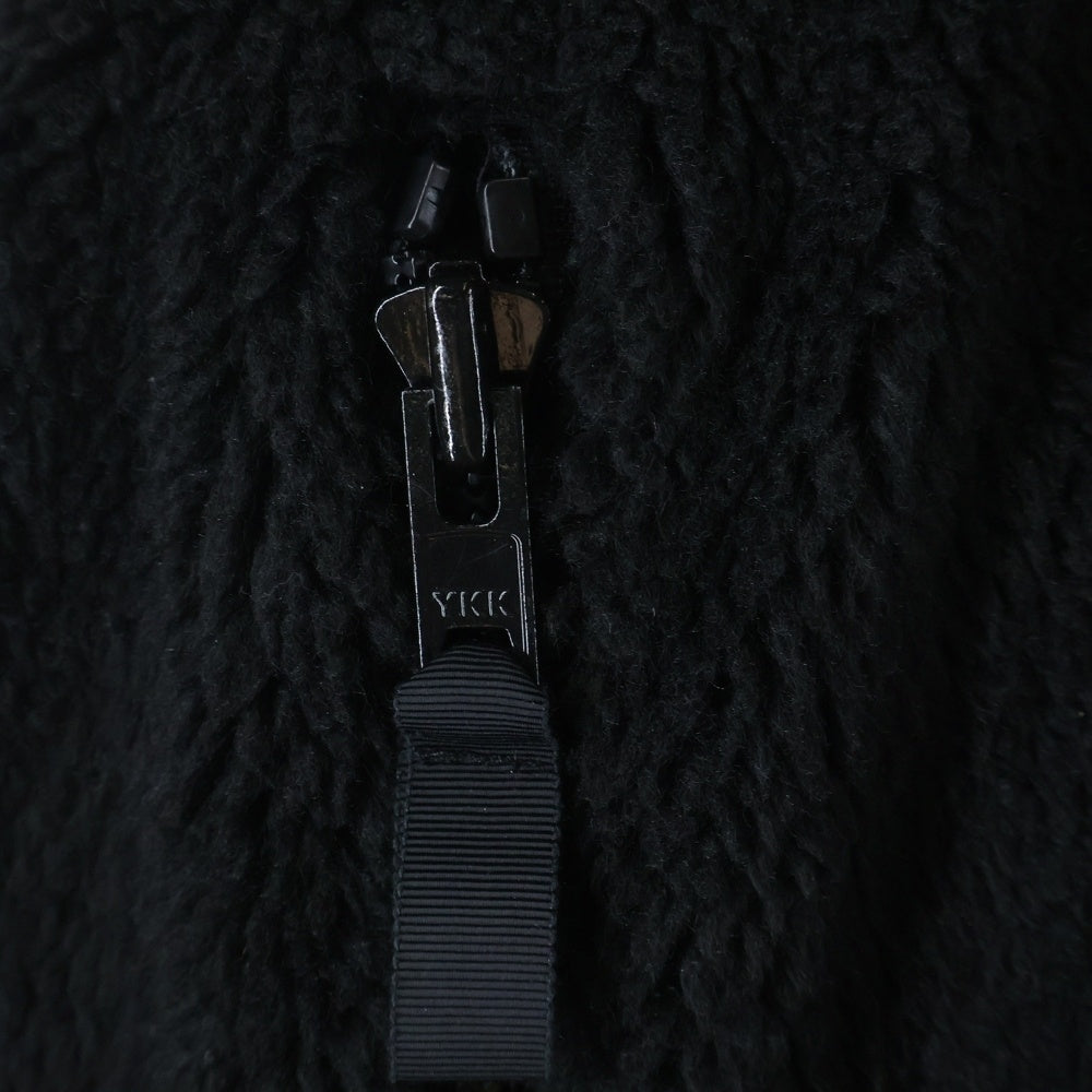 MAISON MIHARAYASUHIRO(メゾンミハラヤスヒロ) 24AW huge boa blouson ジップアップ ヒュージボアブルゾン ボアジャケット ブラック A13BL591