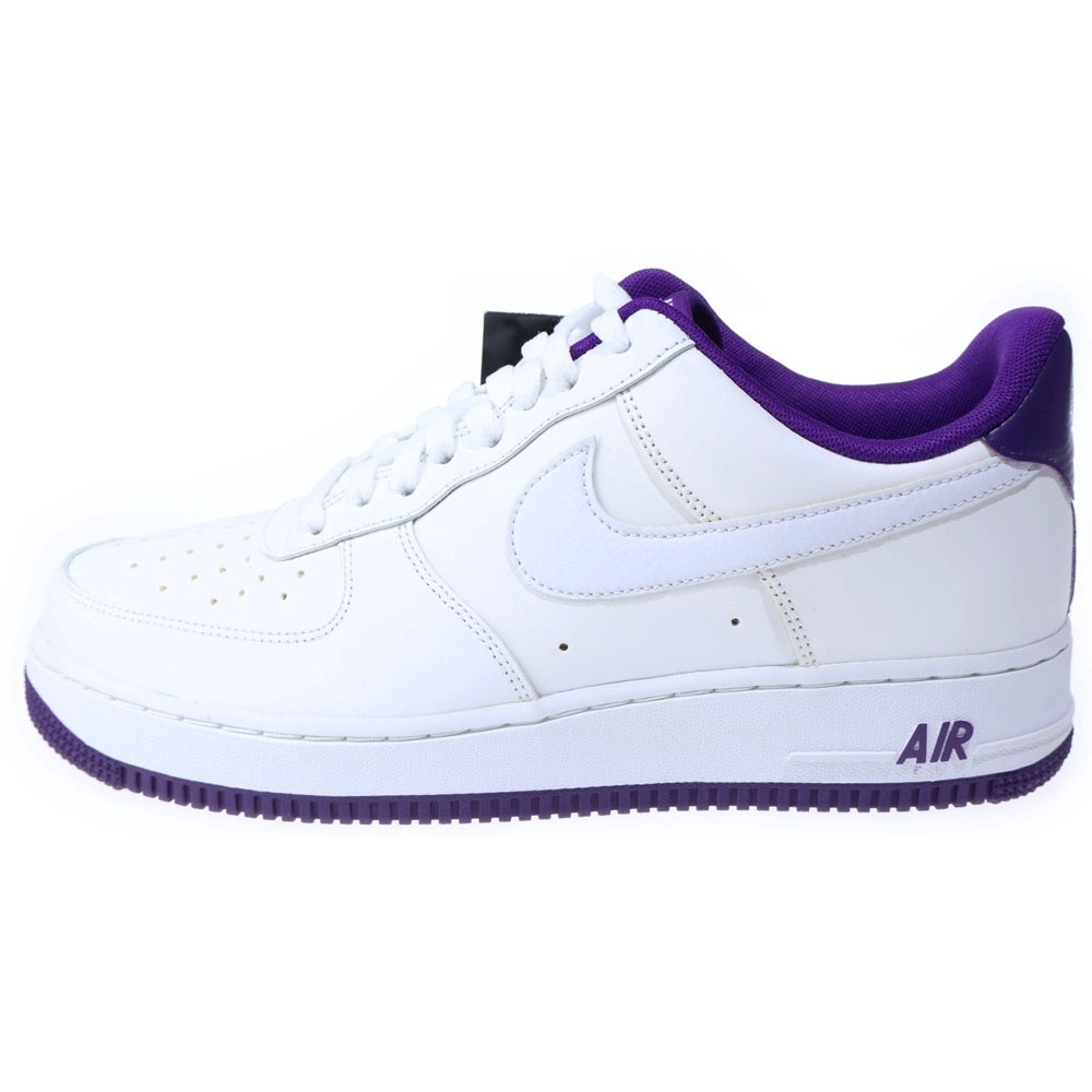 NIKE(ナイキ) AIR FORCE 1 LOW 07 VOLTAGE PURPLE エアフォース1 ヴォルテージパープル ローカットスニーカー ホワイト US9.5/27.5cm CJ1380-100