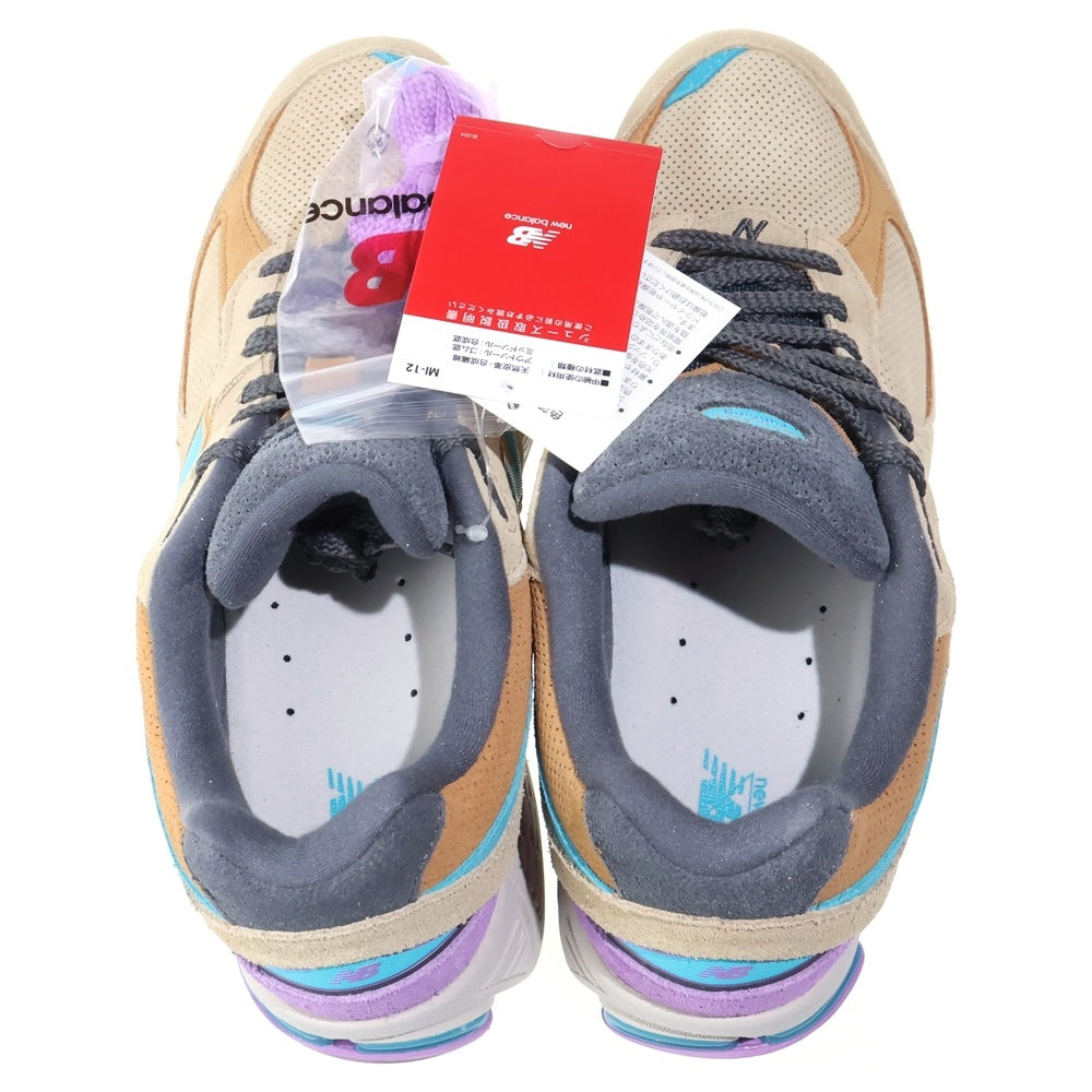 New Balance(ニューバランス) M2002RWA 2002R スウェード ローカットスニーカー ベージュ/パープル US10/28cm