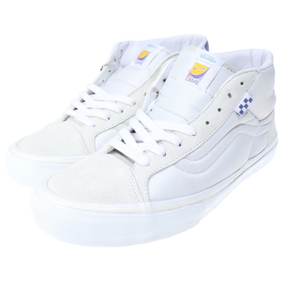VANS(ヴァンズ) ×DIME SKATE MID SKOOL L ダイム スケート スクール ミッドカットスニーカー ホワイト US10.5/28.5cm VN0A5KQY5VK