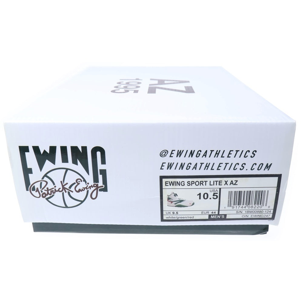 Ewing Athletics(ユーイングアスレチックス) ×AZ 1995 EWING SPORT LITE DOE OR DIE ユーイング スポーツライト ハイカットスニーカー ホワイト/グリーン 1BM00890-124