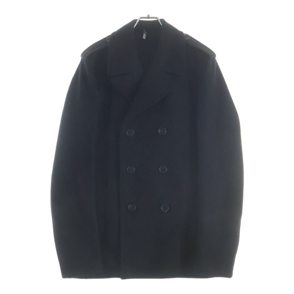 Dior HOMME(ディオールオム) ウールナイロン エポレット ダブルPコート ブラック 133C334A0315