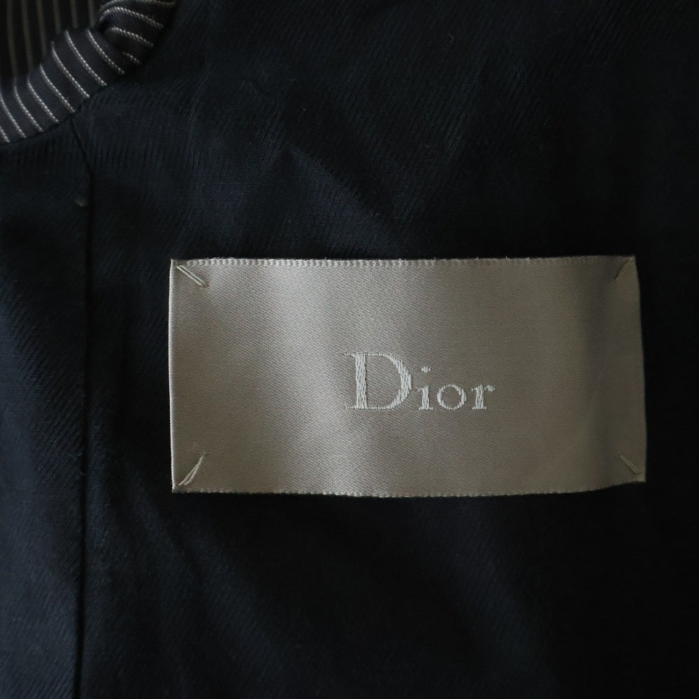 Dior HOMME(ディオールオム) ウールナイロン エポレット ダブルPコート ブラック 133C334A0315