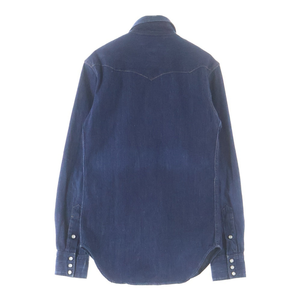 RRL(ダブルアールエル) デニム長袖ウェスタンシャツ インディゴ HS-RD-YM-0130