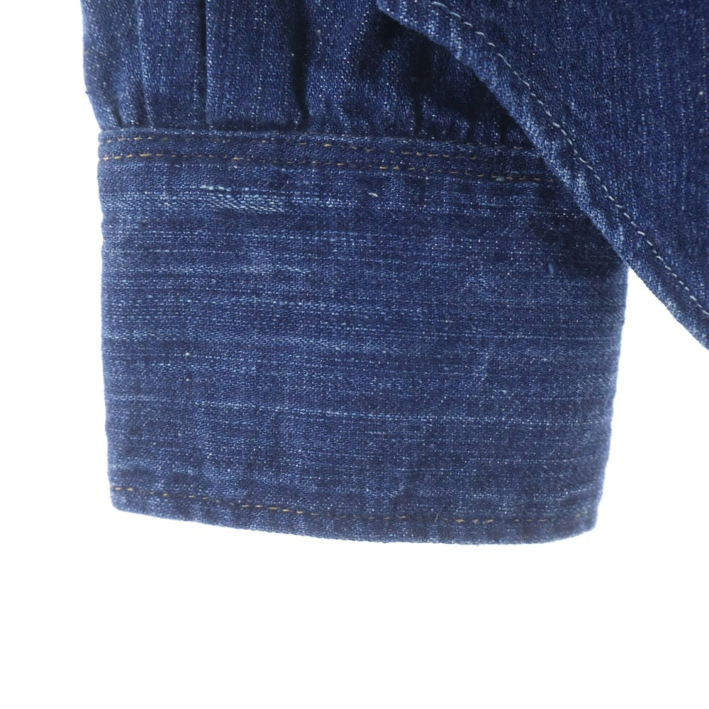RRL(ダブルアールエル) デニム長袖ウェスタンシャツ インディゴ HS-RD-YM-0130