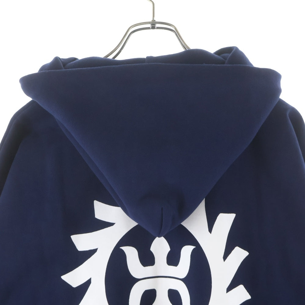 WTAPS(ダブルタップス) 25AW MON HOODY COTTON 両面プリント スウェット プルオーバーパーカー ネイビー 252ATDT-HPM03S