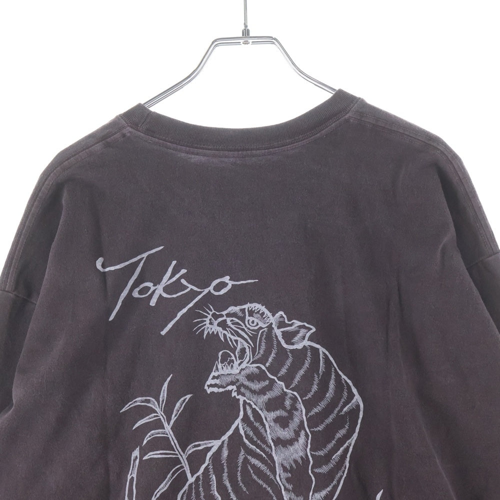 NEIGHBORHOOD(ネイバーフッド) 25AW NH . TEE LS-14 両面プリント クルーネック 長袖Tシャツ カットソー ブラウン 252PCNH-LT14