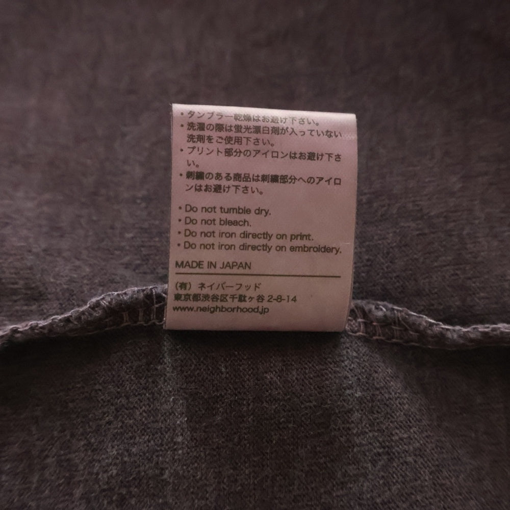 NEIGHBORHOOD(ネイバーフッド) 25AW NH . TEE LS-14 両面プリント クルーネック 長袖Tシャツ カットソー ブラウン 252PCNH-LT14