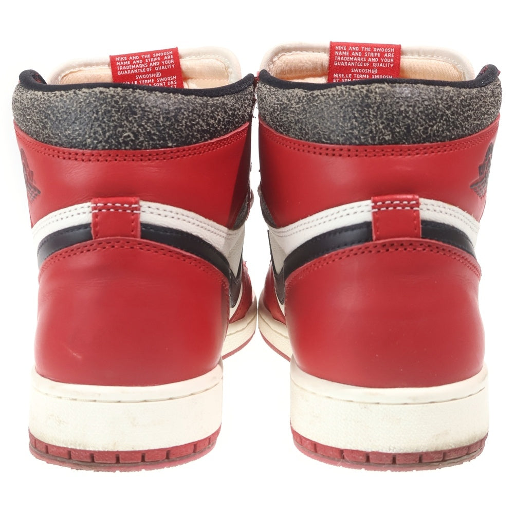 NIKE(ナイキ) AIR JORDAN 1 HIGH OG CHICAGO LOST & FOUND エアジョーダン1 ロストアンドファウンド ハイカットスニーカー ホワイト/レッド US9.5/27.5cm DZ5485-612