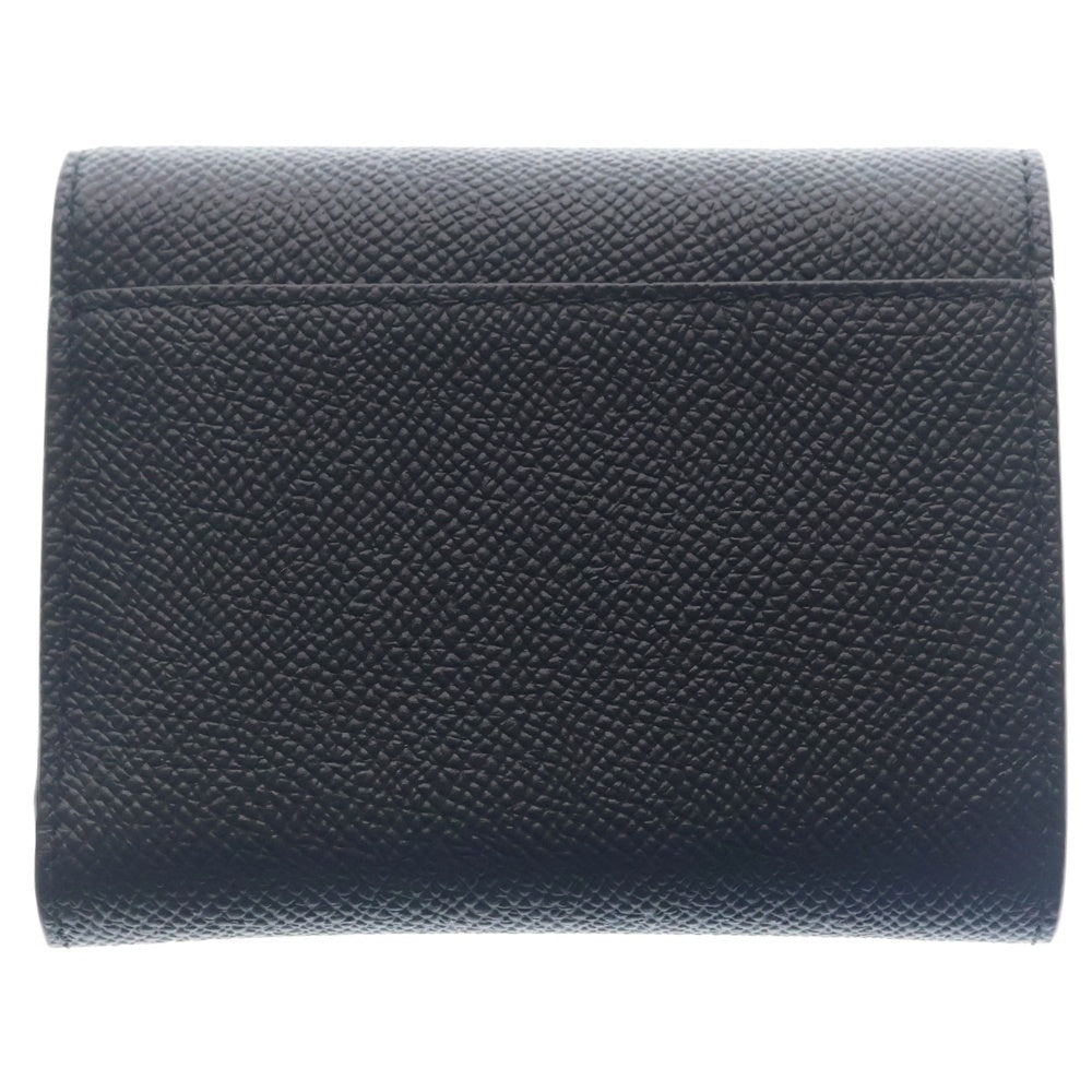 Maison Margiela(メゾンマルジェラ) 4ステッチ カーフレザー コンパクトウォレット 三折財布 ブラック SA3UI0017 P4745 T8013 レディース