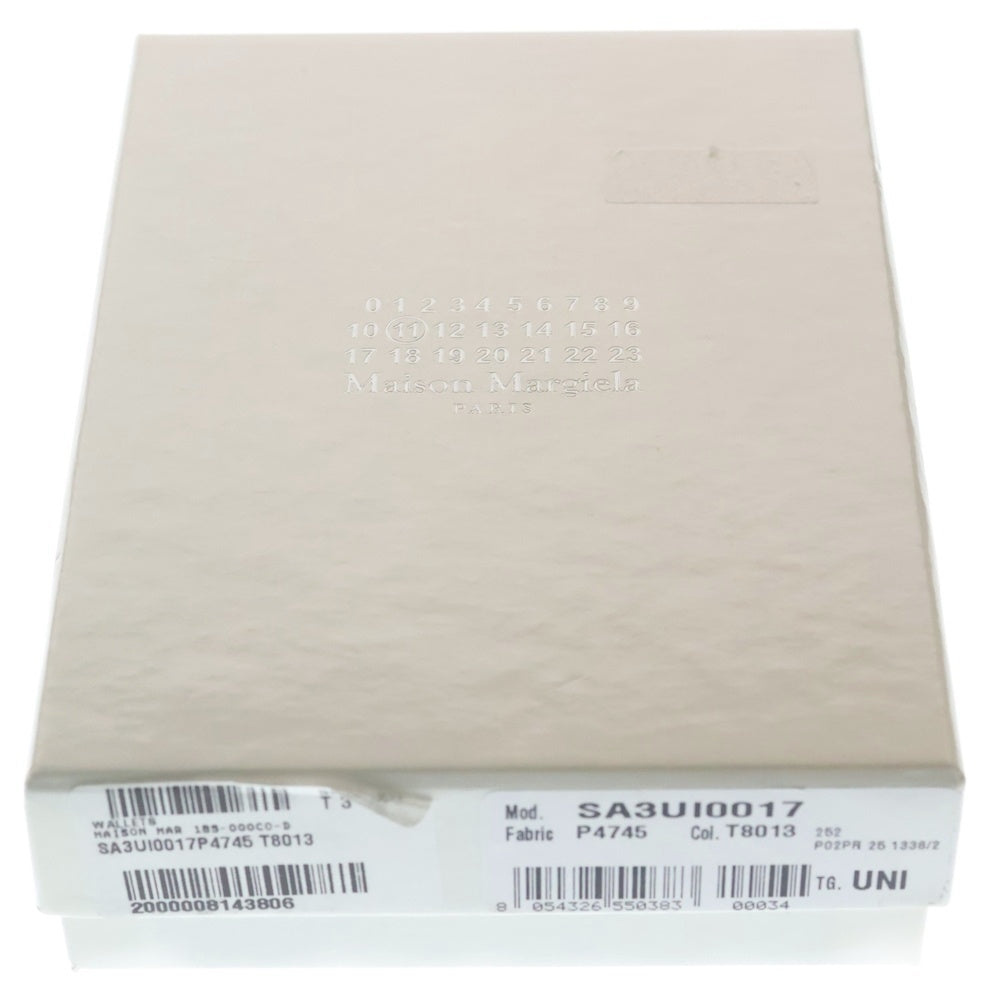 Maison Margiela(メゾンマルジェラ) 4ステッチ カーフレザー コンパクトウォレット 三折財布 ブラック SA3UI0017 P4745 T8013 レディース