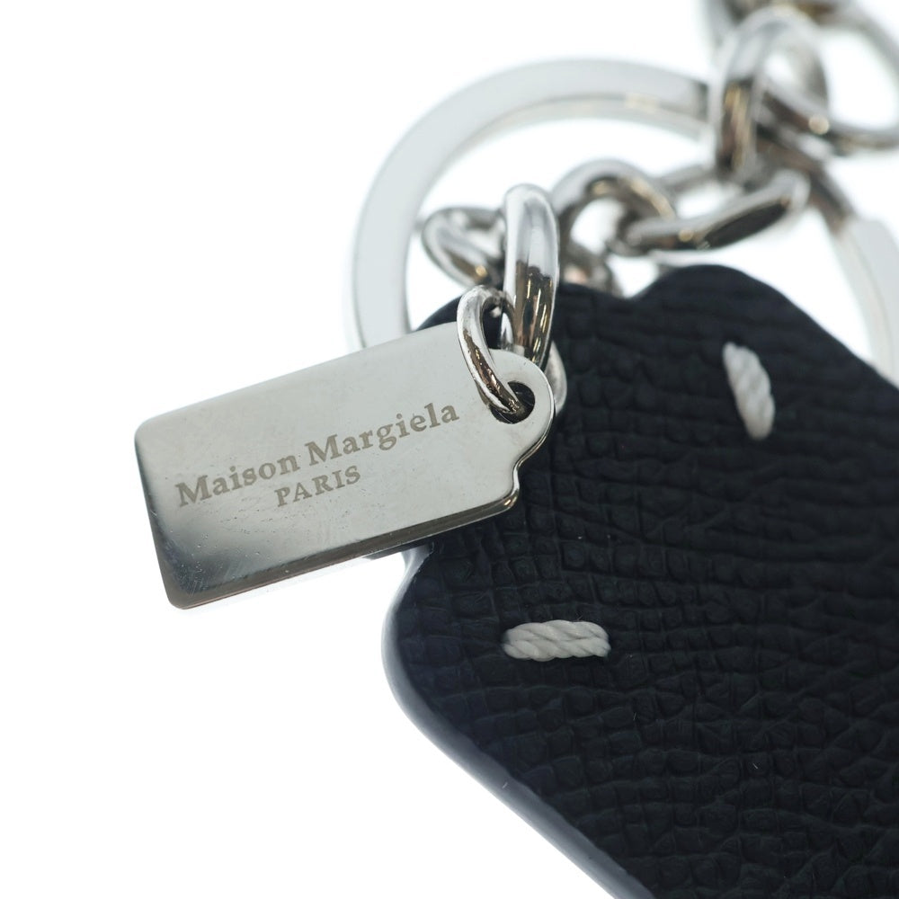 Maison Margiela(メゾンマルジェラ) 4ステッチ カーフレザー キーリング ブラック SA2UA0014 P4745 T8013 レディース