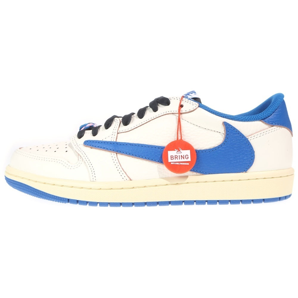 NIKE(ナイキ) ×TRAVIS SCOTT FRAGMENT DESIGN AIR JORDAN 1 LOW OG SP エアジョーダン1 ローカットスニーカー ブルー/ブラック/ホワイト US9.5/27.5cm DM7866-140