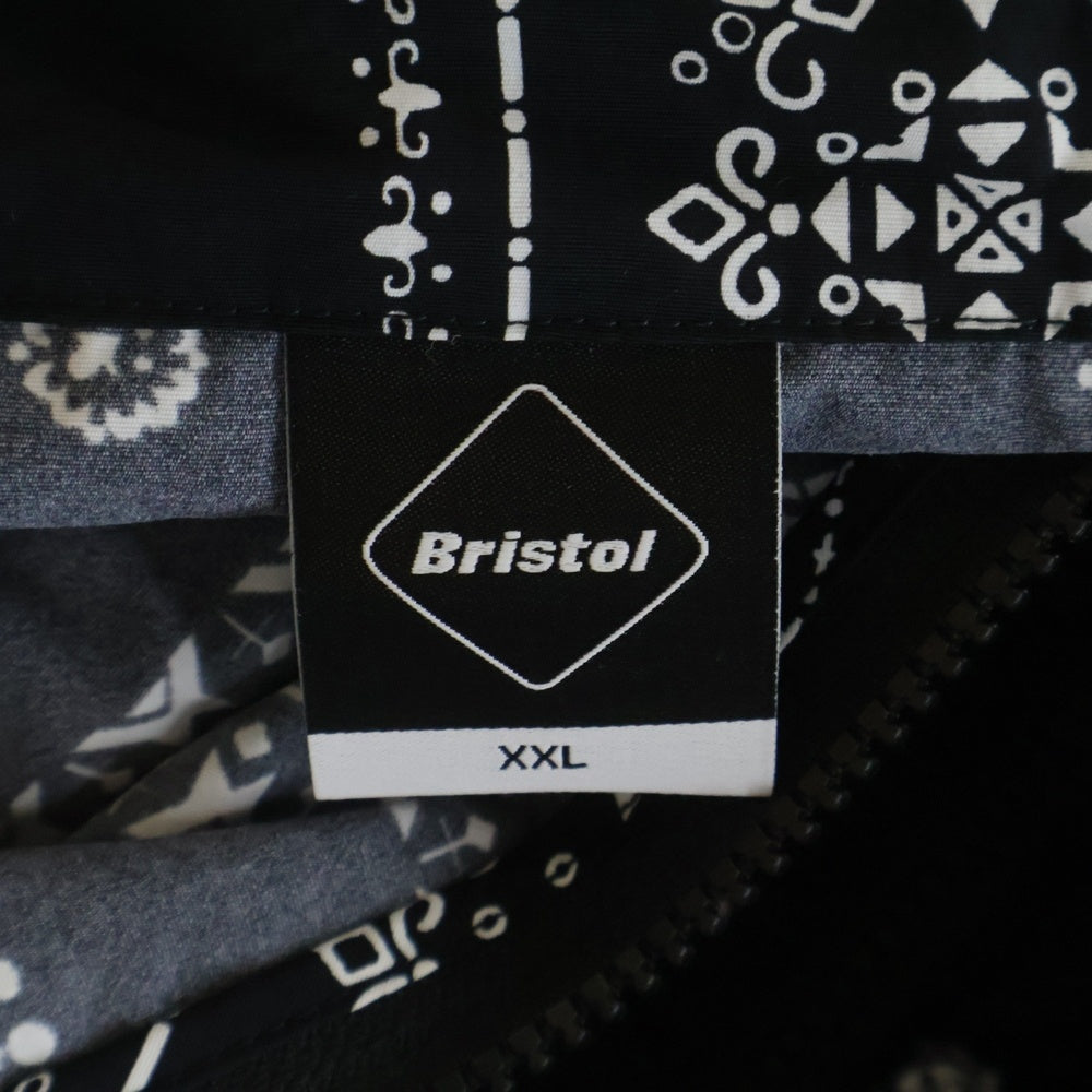 F.C.R.B./F.C.Real Bristol/FCRB(エフシーアールビー/エフシーレアルブリストル) 26SS BANDANA NYLON HOODED BLOUSON バンダナ フーデッドナイロンジャケット ブラック FCRB-260036