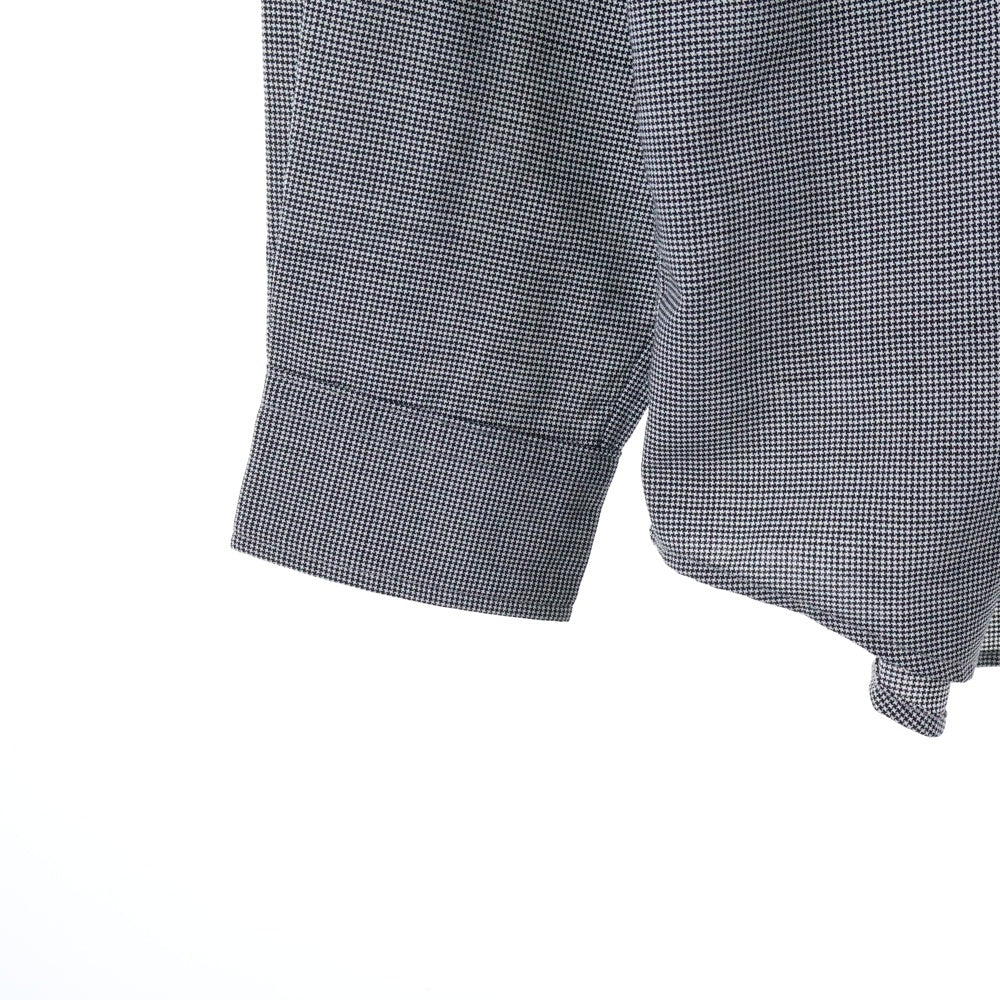 SOPHNET.(ソフネット) 26SS TROPICAL CHECK RELAX-FIT SHIRT トロピカル リラックスフィット 長袖チェックシャツ ブラック/ホワイト SPNT-260028