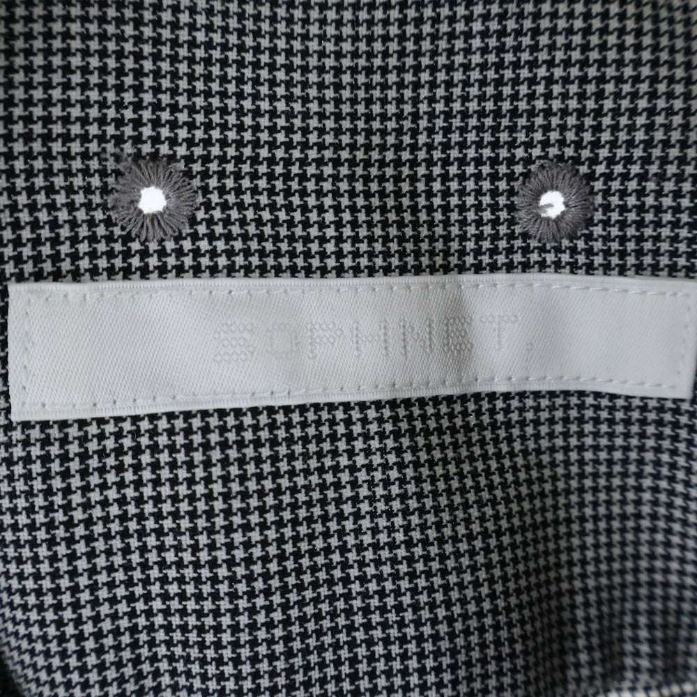 SOPHNET.(ソフネット) 26SS TROPICAL CHECK RELAX-FIT SHIRT トロピカル リラックスフィット 長袖チェックシャツ ブラック/ホワイト SPNT-260028