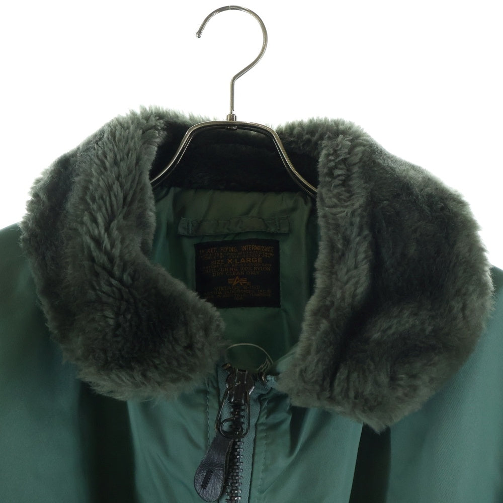 ALPHA INDUSTRIES(アルファ インダストリーズ) B15D MIL-J-6251B 復刻 襟ボア フライト ボンバージャケット カーキ