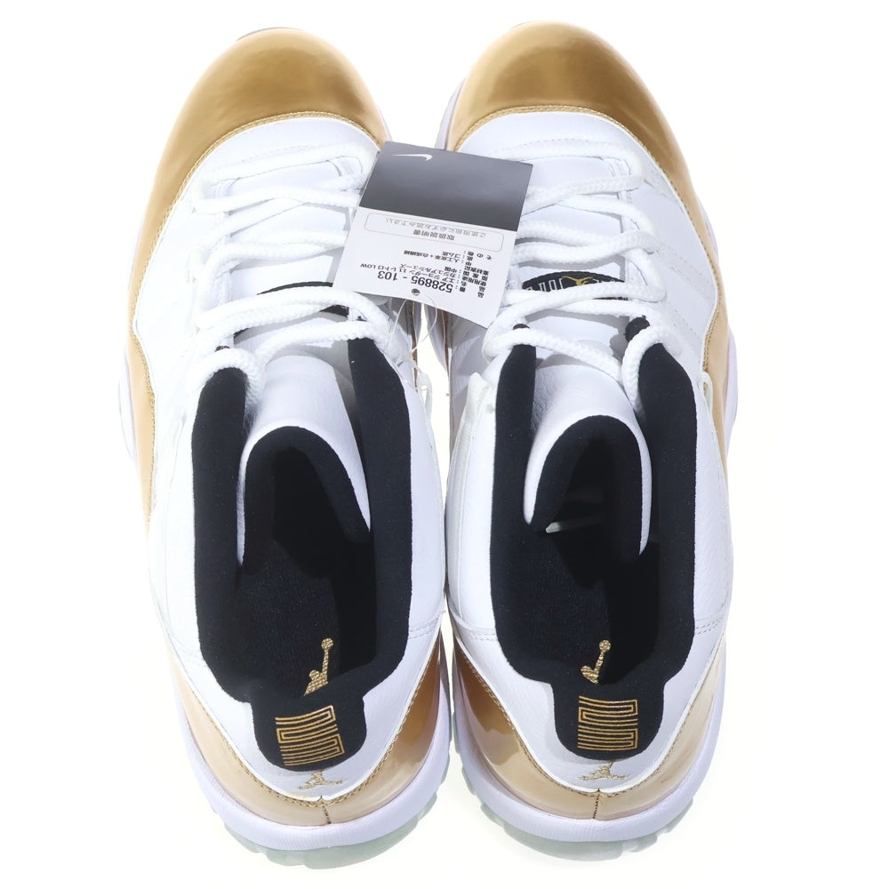NIKE(ナイキ) AIR JORDAN 11 RETRO LOW CLOSING CEREMONY エアジョーダン11 クロージングセレモニー ローカットスニーカー ホワイト/ゴールド US13/31cm 528895-103